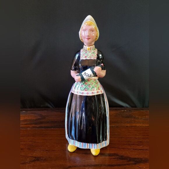 Vintage Holland Pottery Dutch Girl Decanter Bottle - Picture 1 of 14